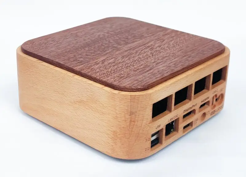 mini-pc hêtre/sipo côté 3/4