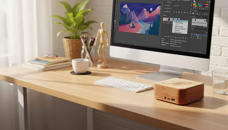 MiniPC Serenity avec Lettrage incrusté