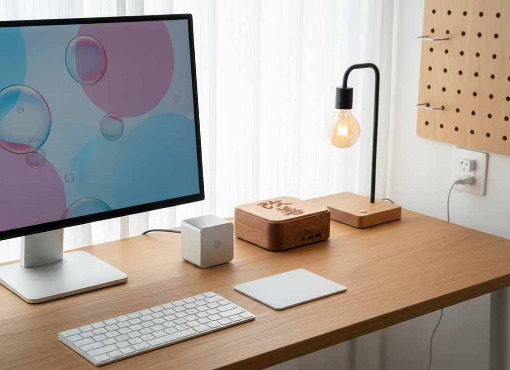 mini pc personnalisé bois