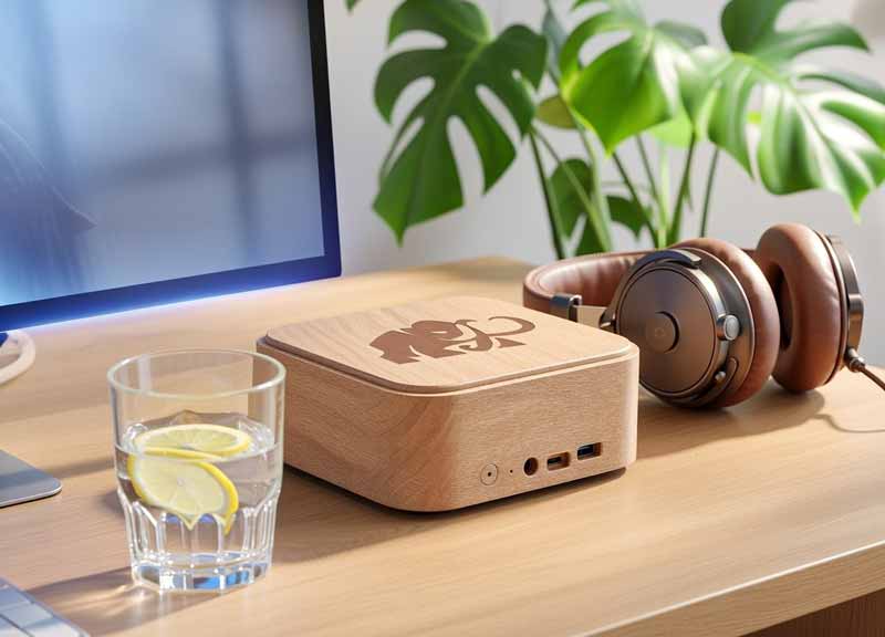 Environnement de travail silencieux avec ordinateur Sixwood et casque audio design.